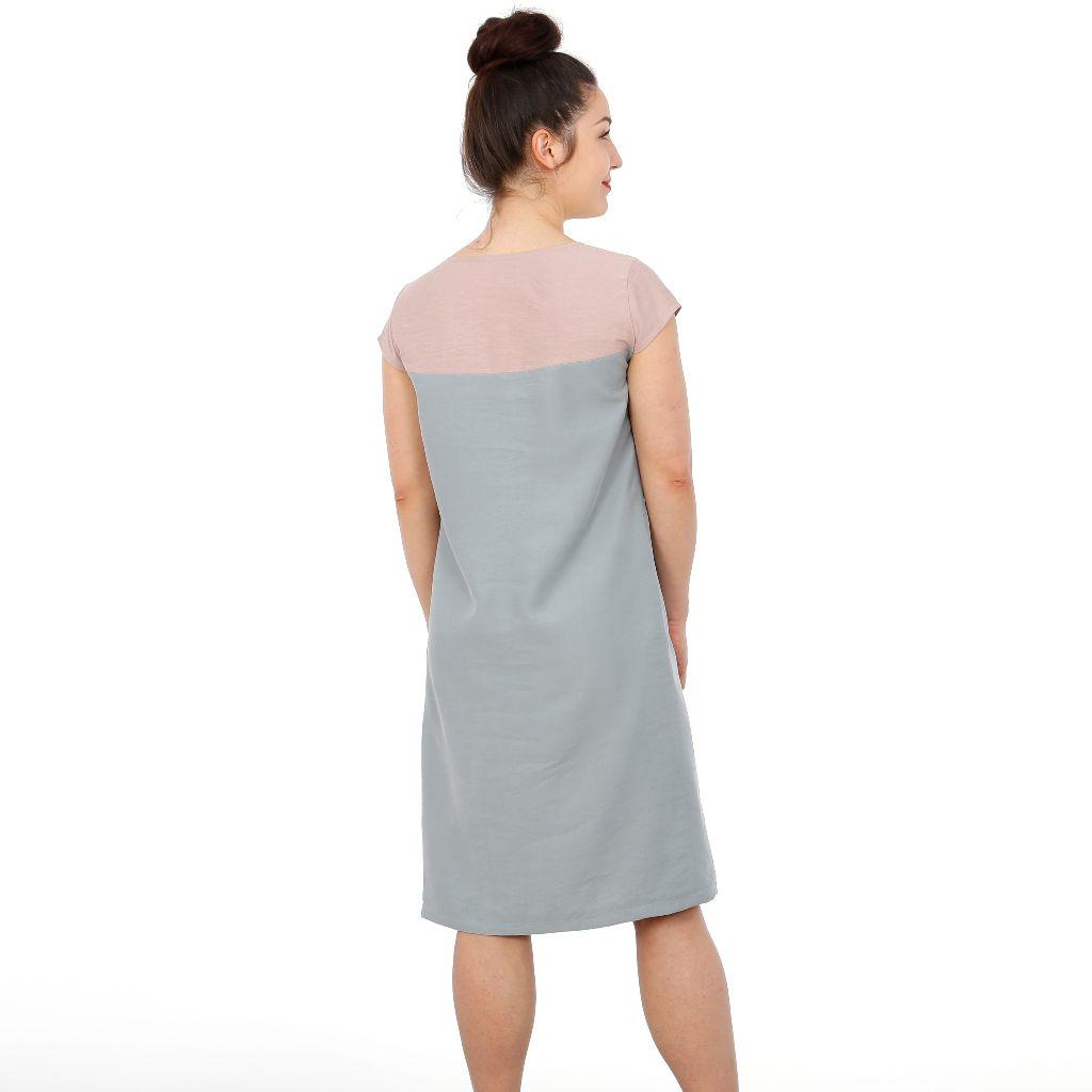 Preview: Papierschnittmuster Sommerkleid Frau Alva XS-XXL